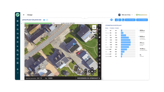 Design – yield calculation DE