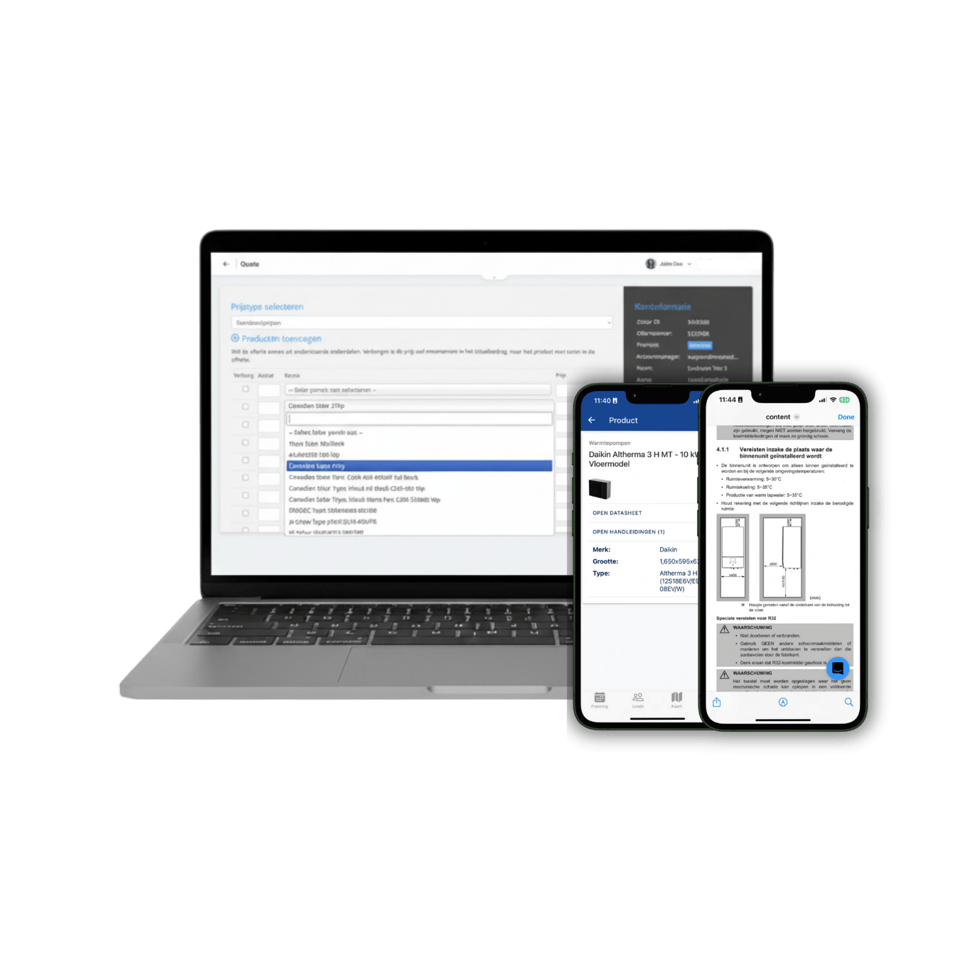 Wholesale and inventory management logistics link Sollitmock up laptop mobile
